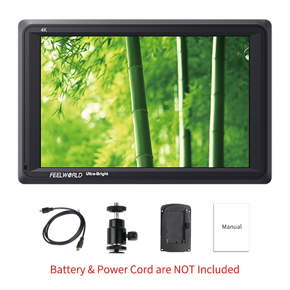 FEELWORLD FW279 7 inch DSLR Camera Field Monitor 2200nits Bright HD LCD 4K HDMI