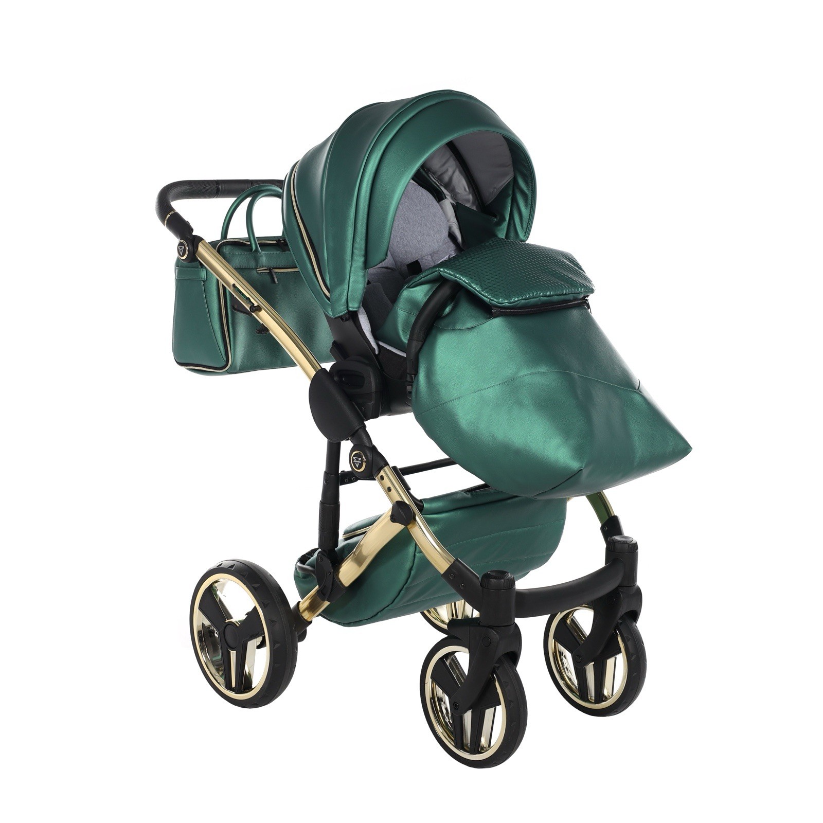 Junama Diamond Stroller Green/Black/Gold