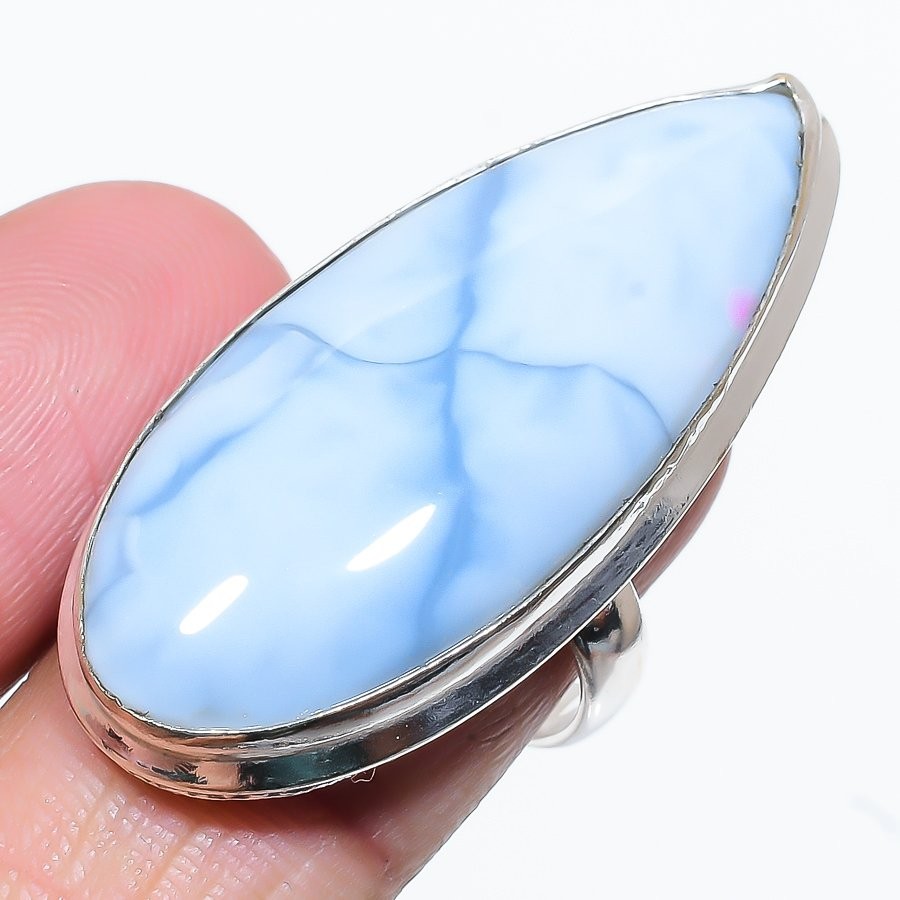 Owyhee Opal Gemstone Handmade 925 Sterling Silver Gift Jewelry Ring Size 7 Z379