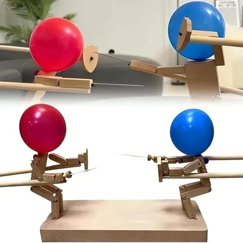 Double Battle Poke Balloon Toy Parent-child Interactive Handmade Game Fun Set to