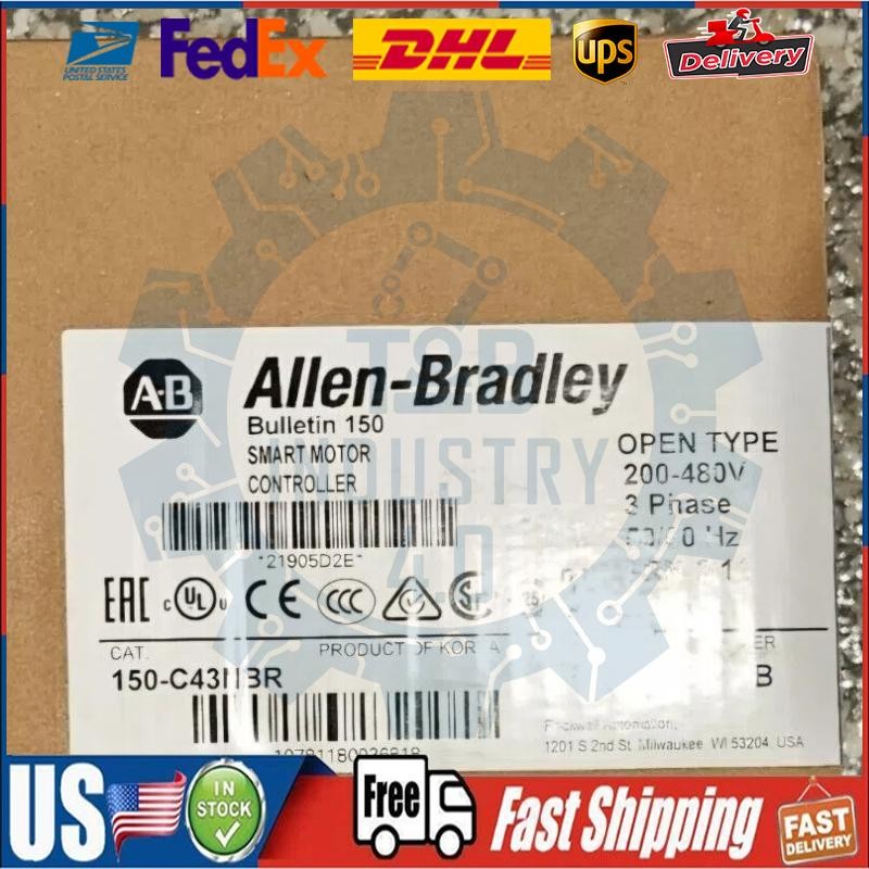 NEW! FACTORY SEALED! Allen-Bradley 150-C43NBR SMC-3 43A 150C43NBR