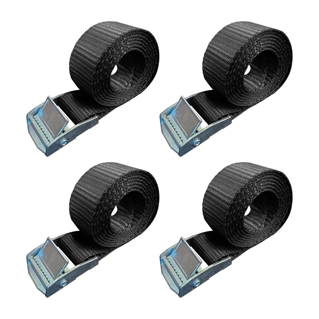USA 4 Pack 1" x 10ft Cam Buckle Endless Lashing Strap for Motorcycle Bicycle