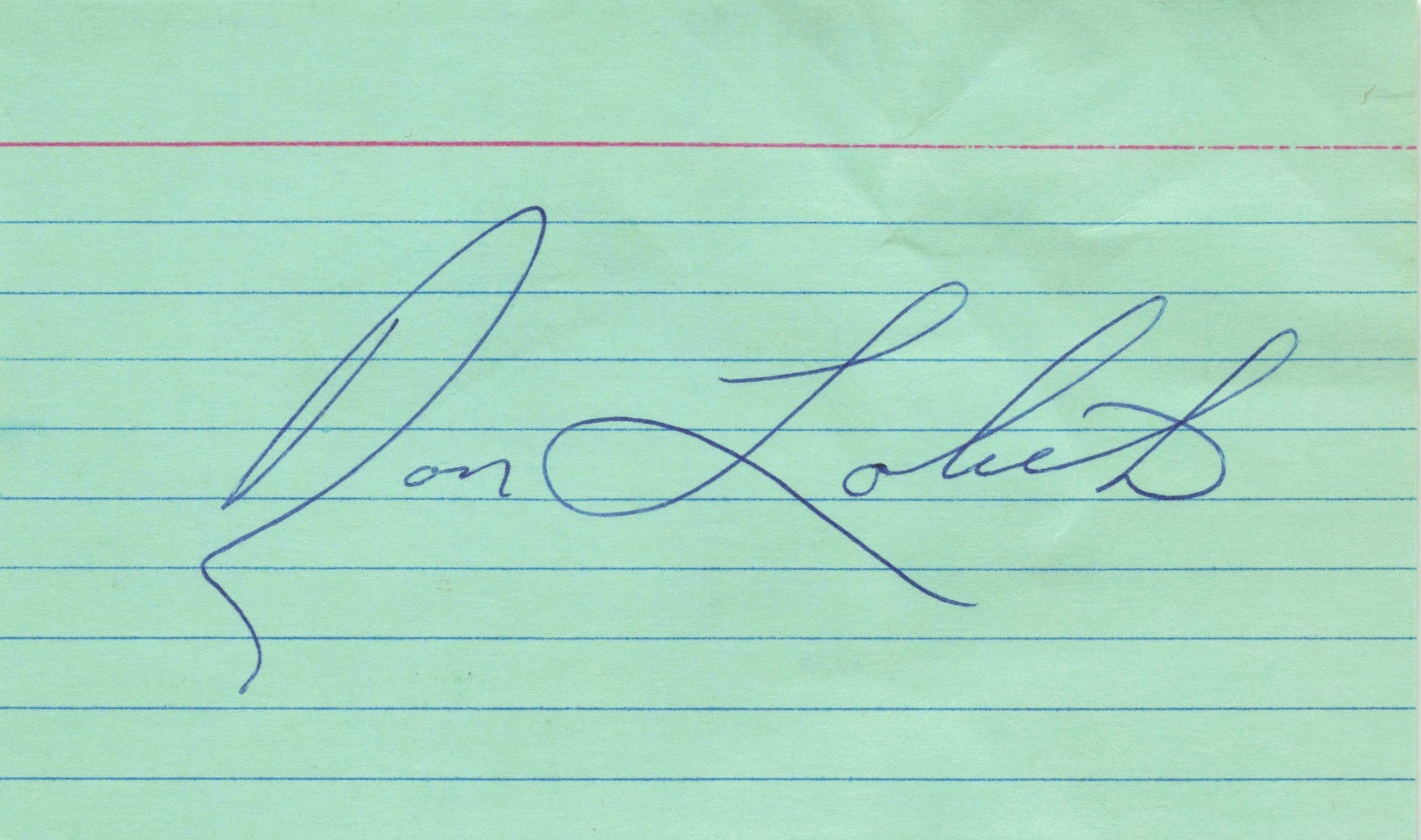 Ron Lolich - White Sox - Signed Autographed 3x5 Index Card 239