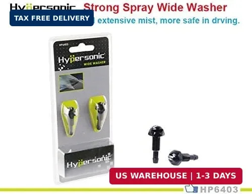 Hypersonic Universal Car Windshield Washer Sprayer 2Pcs Vehicle Nozzle