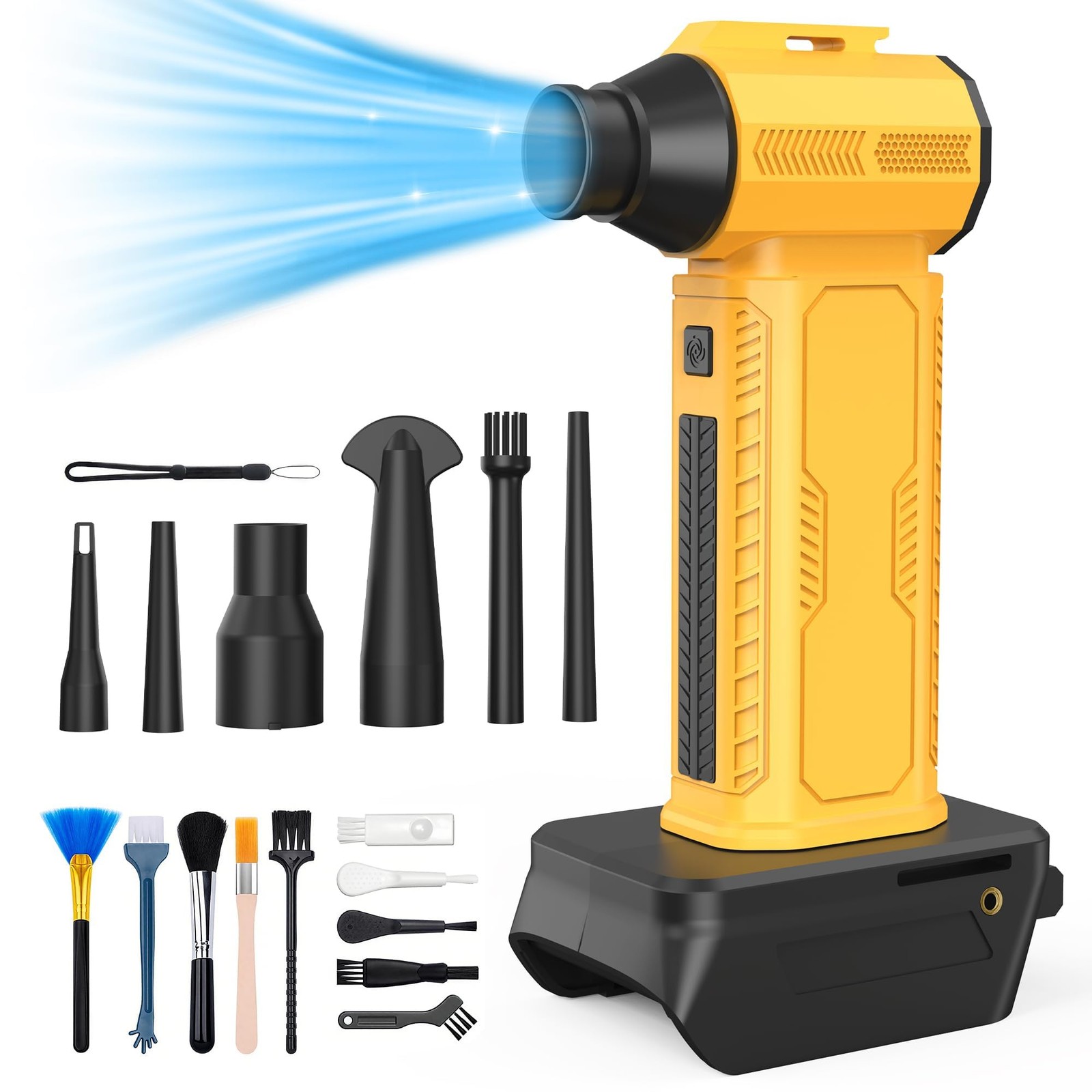 Compressed Air Duster, 130000RPM Ultra-Powerful Electric Air Duster Compatibl...