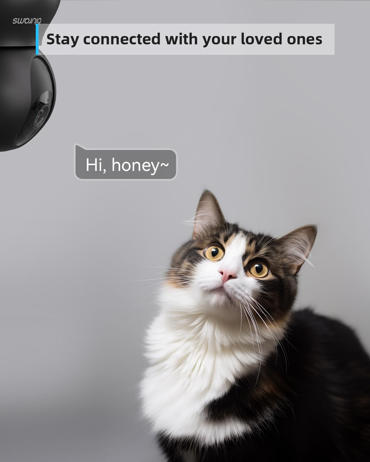 Security Camera 2k Indoor Camera 360ฐ Pet Camera For Home Security With Phone Ap