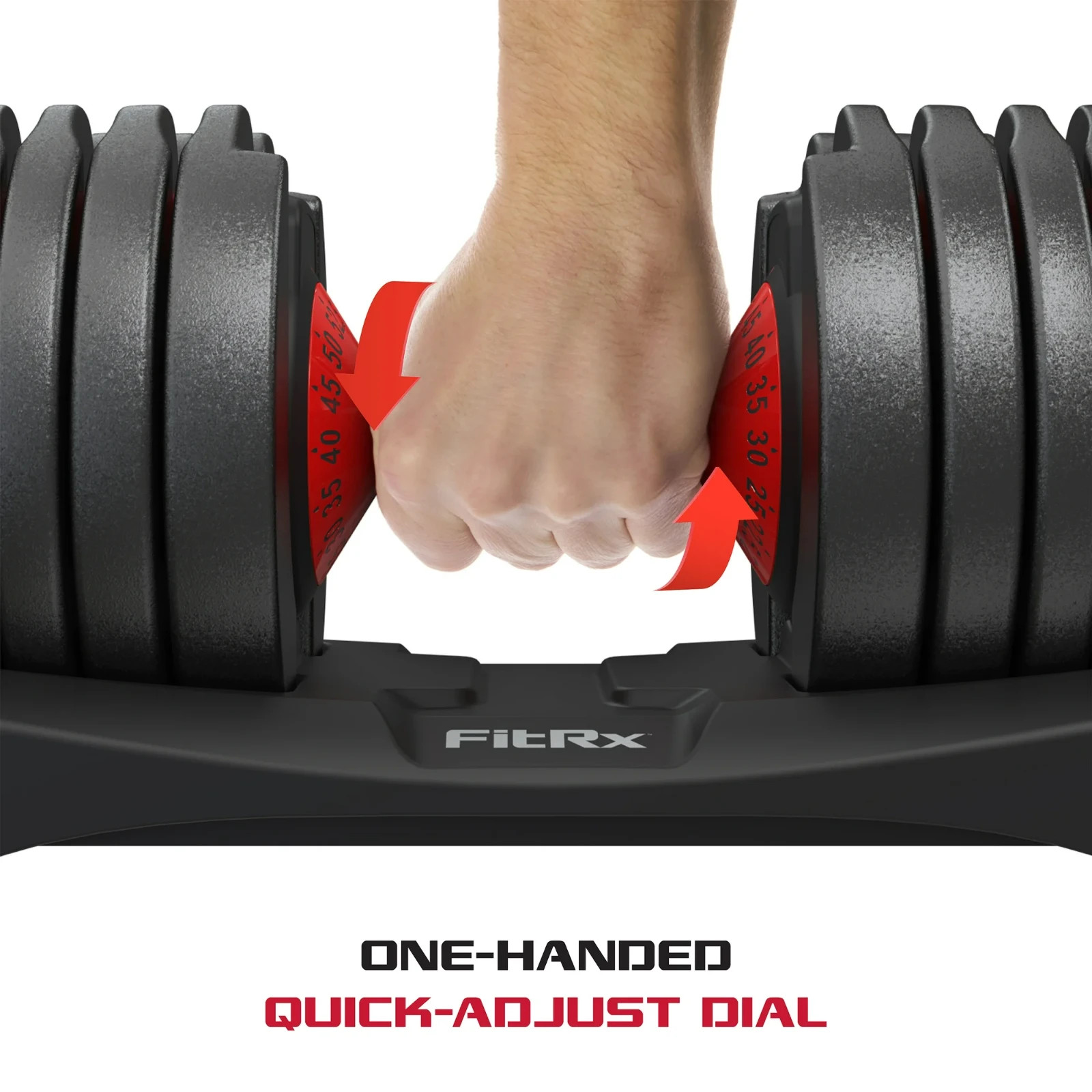 FitRx SmartBell Adjustable Dumbbell, 5-52.5 lbs