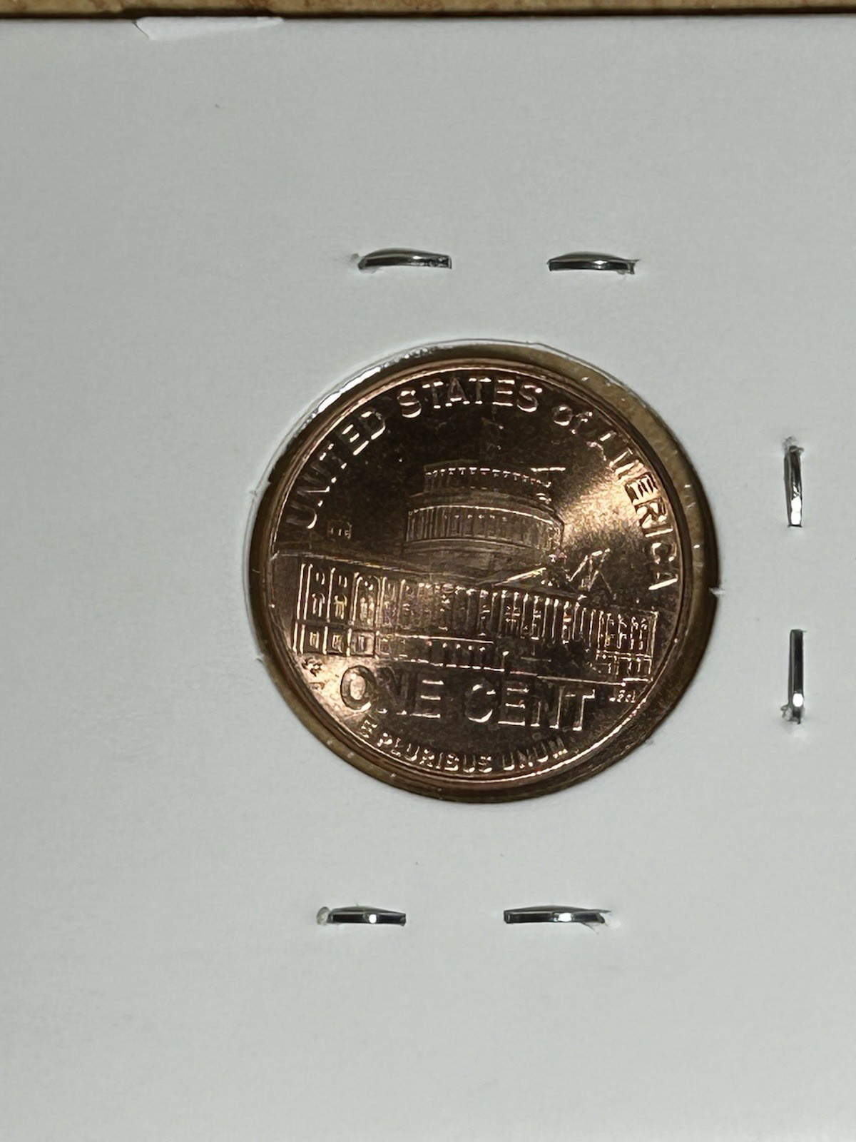 2009D Lincoln Professional Cent Copper plated Zinc Cent Die Gouge Error Obverse