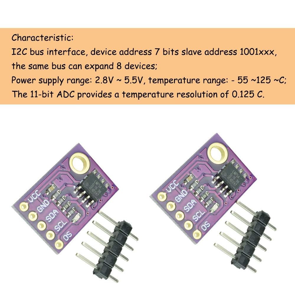 LM75A Temperature Sensor I2C Interface Development Board Module High-Speed