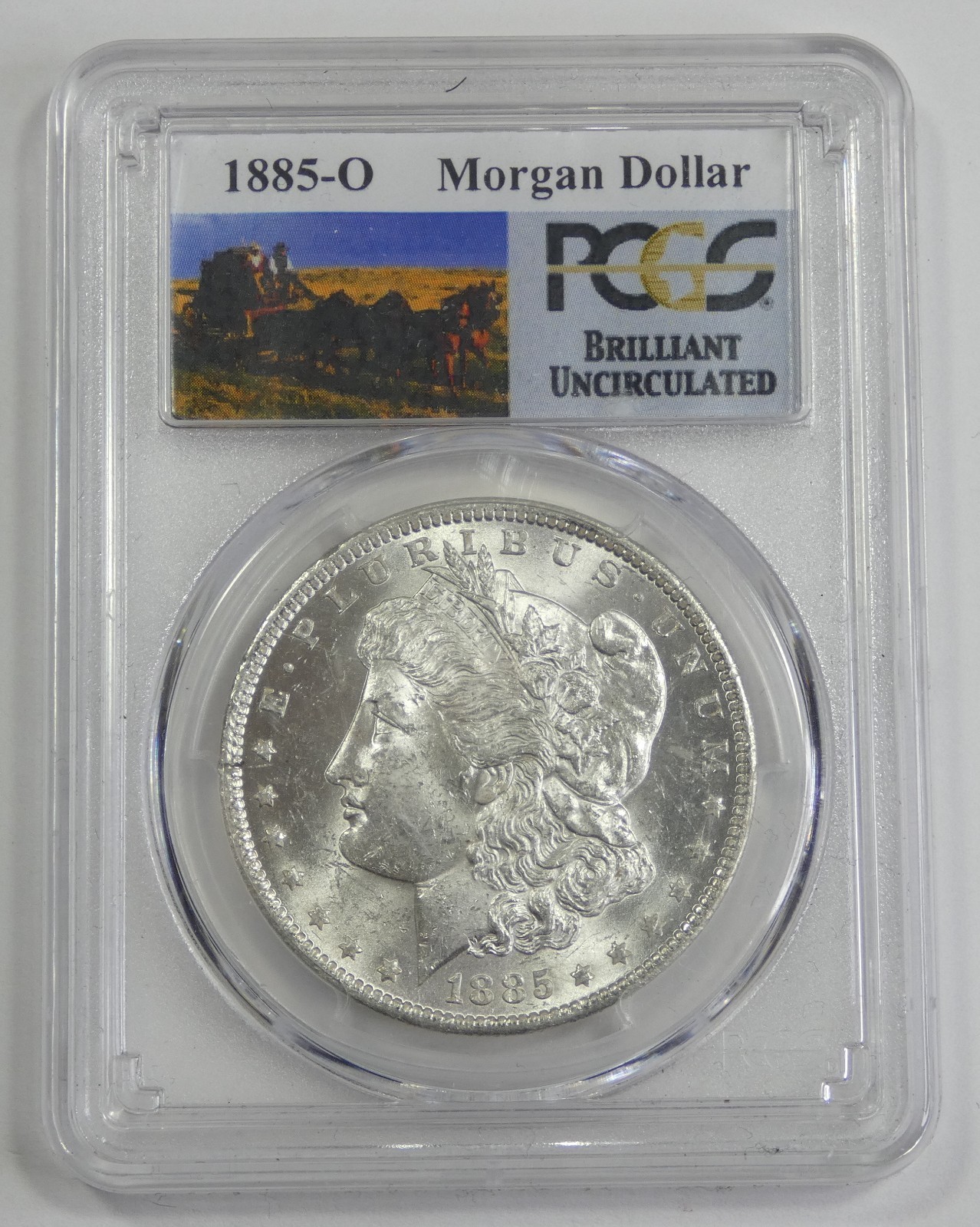 1885-O Morgan Dollar CERTIFIED PCGS BRILLIANT UNCIRCULATED Silver Dollar