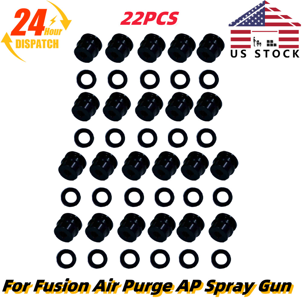 246348 249990 Black Side Seals Kit For Fusion Air Purge AP Spray Gun 22PCS