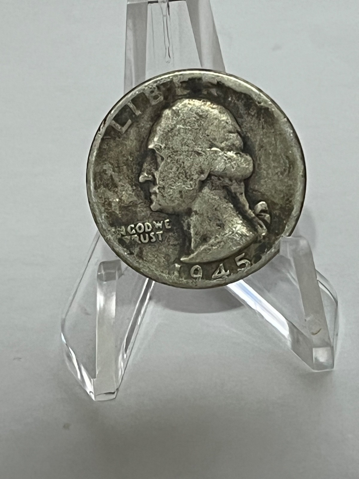 1945  Washington Silver Quarter 25c  Circulated # TC42