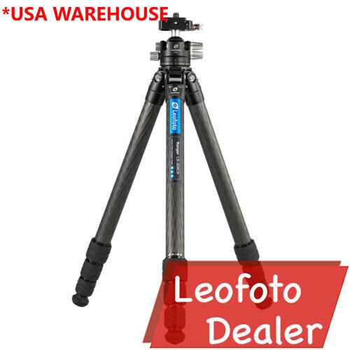Leofoto LS-324CX Tripod w LH-40LR Ball Head Carbon Fiber with Center Column NEW