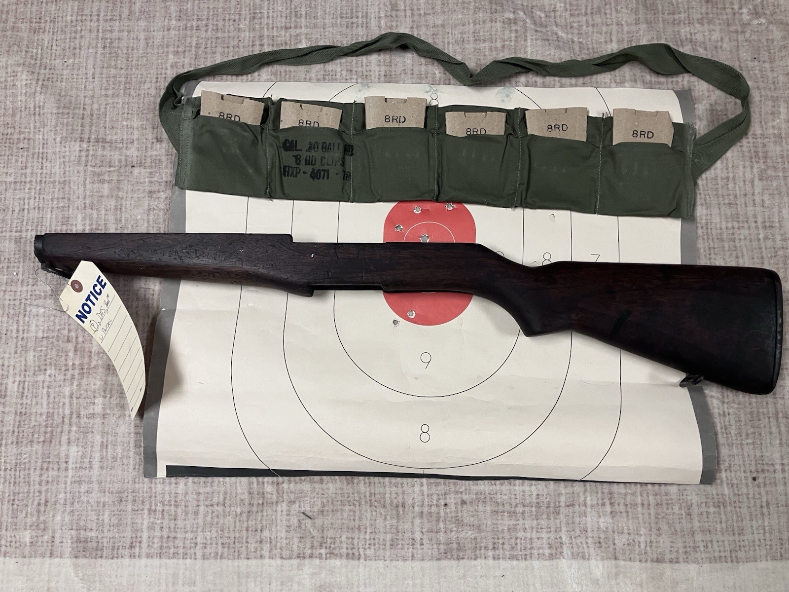 M1 Garand, Stock, Walnut, 1/2” DAS, P, Bandoleer, Metal, +Bonus