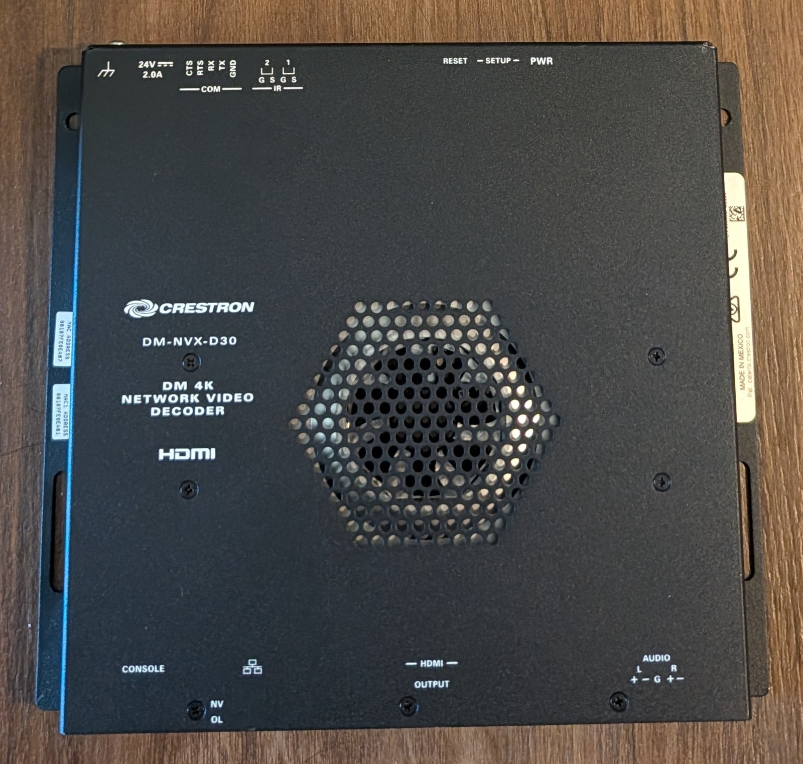 Crestron DM-NVX-D30 4k Network AV Decoder / Encoder - No-PoE *READ DESCRIPTION*