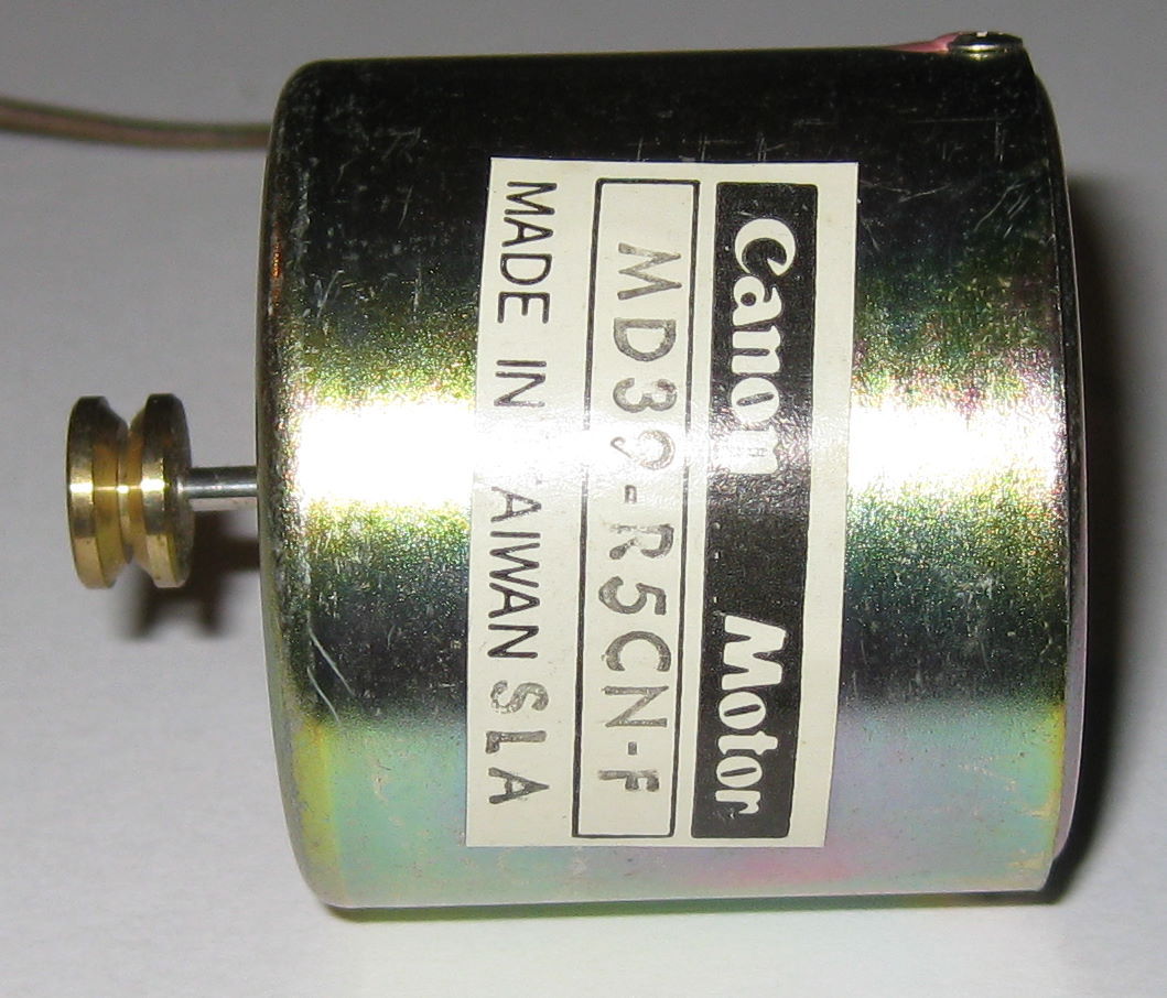 Canon DC Motor with Pulley - 12 V - 3800 RPM - Ultra Quiet Cassette Motor - 2mm