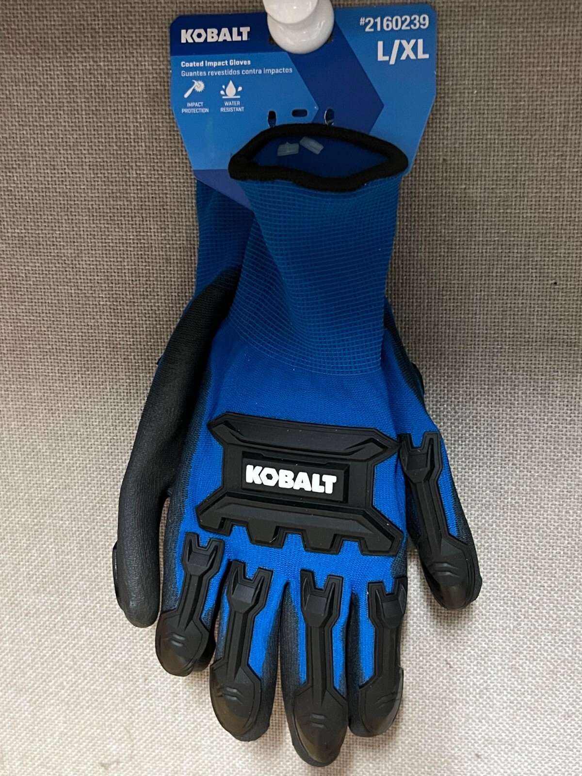 Kobalt L/XL Gray Polyurethane Dipped Nylon Utility Gloves, (1-Pair)