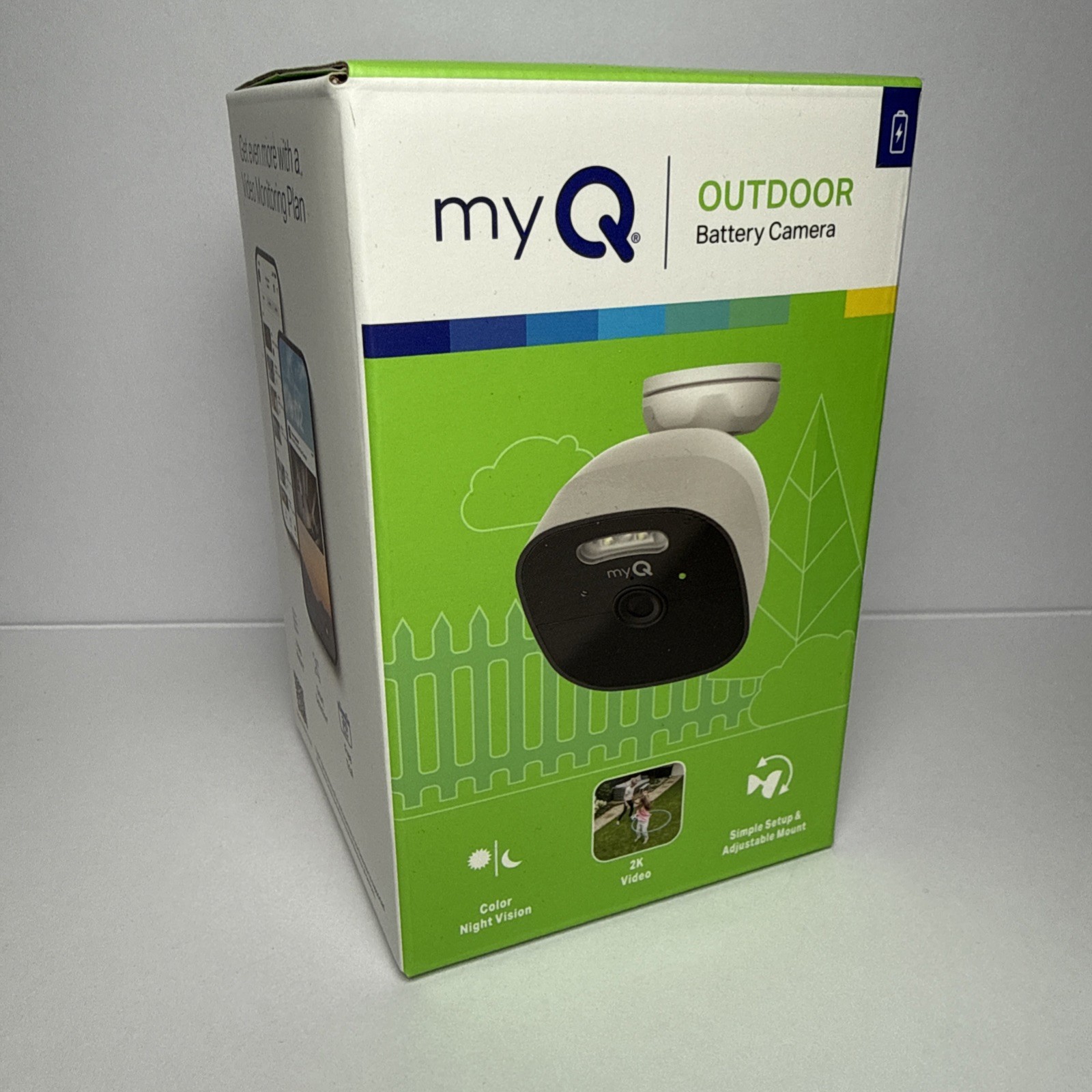 myQ Outdoor 2K Wireless Battery Security Camera, MYQ-C39VXXW, Brand New