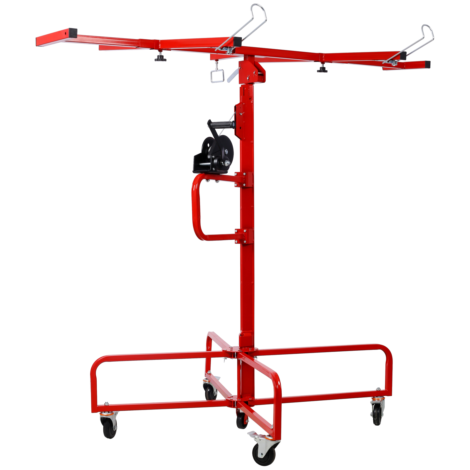 16ft Drywall Lift Hoist Panel Lifter Jack Tool 150lb Capacity Rolling Caster