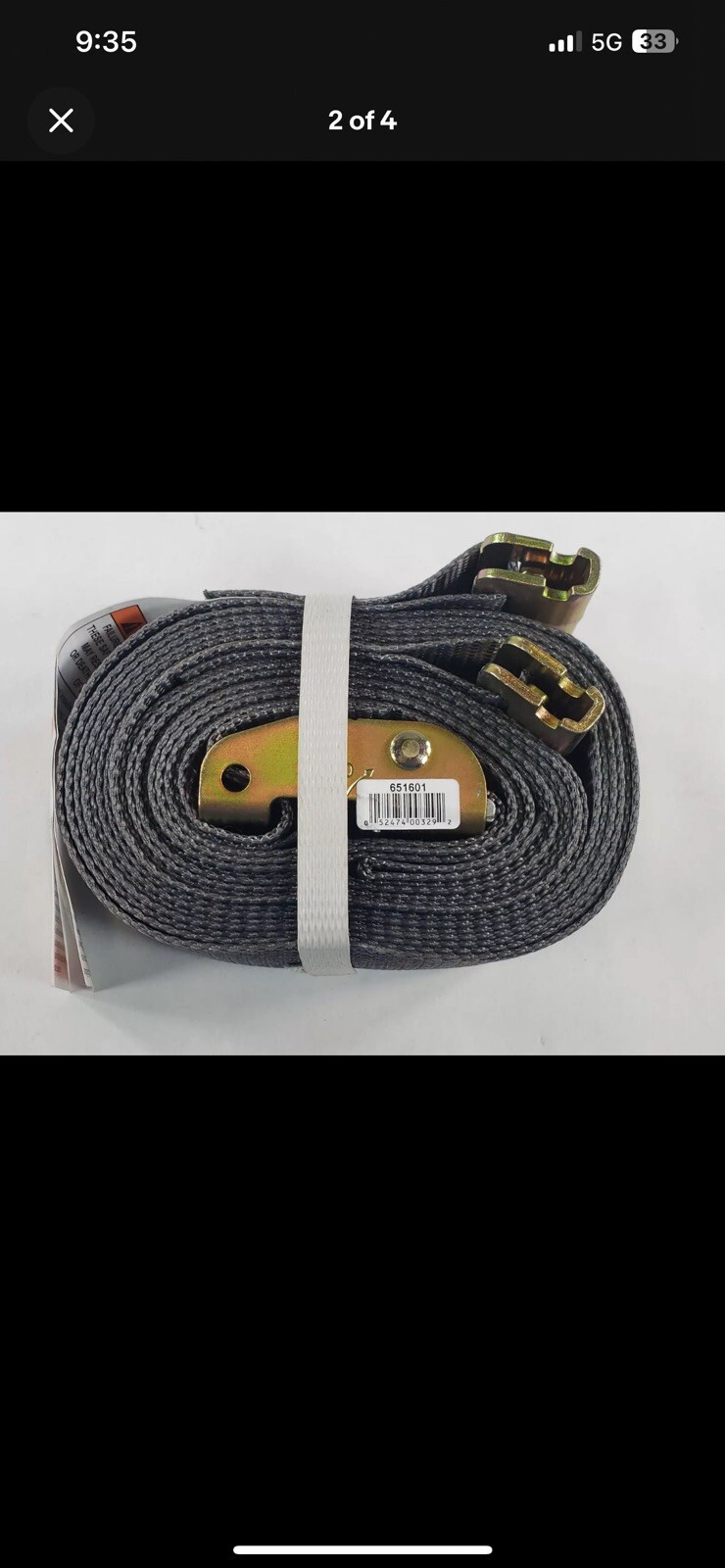 KINEDYNE 651601 E-TRACK CAM BUCKLE STRAPS trailer box truck 651601GRA tie down