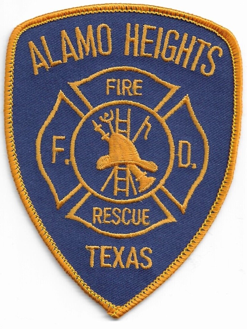 Alamo Heights  Fire - Rescue, Texas (3.5" x 4.5" size) fire patch