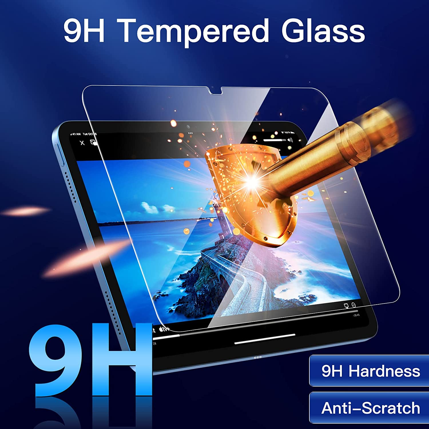 Screen Protector for Ipad (A16) 11Th/10Th Generation (2025/2022), 9H Tempered Gl