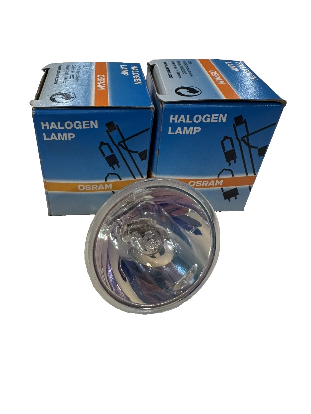 Lot of 2 Osram 54842 EKE Microscopy Replacement Halogen Bulb, GX3.5, 21V, 3150K