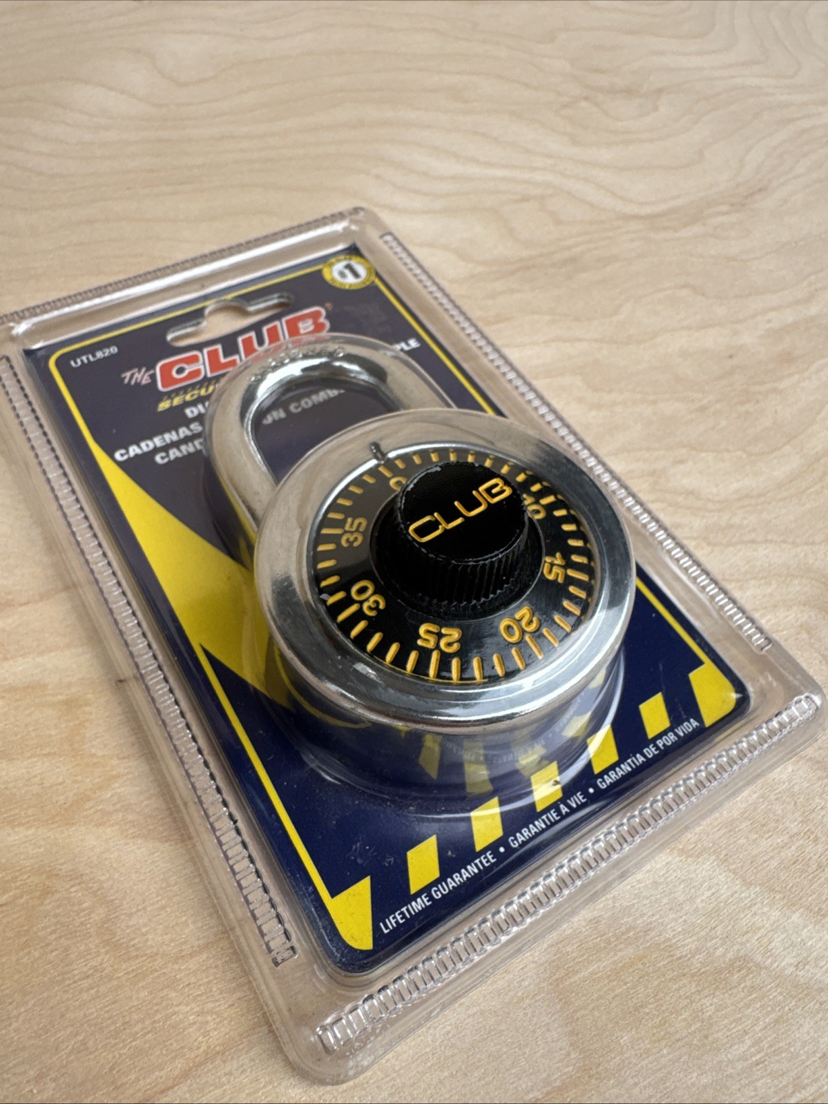 NEW - The Club Combination Lock - Unopened