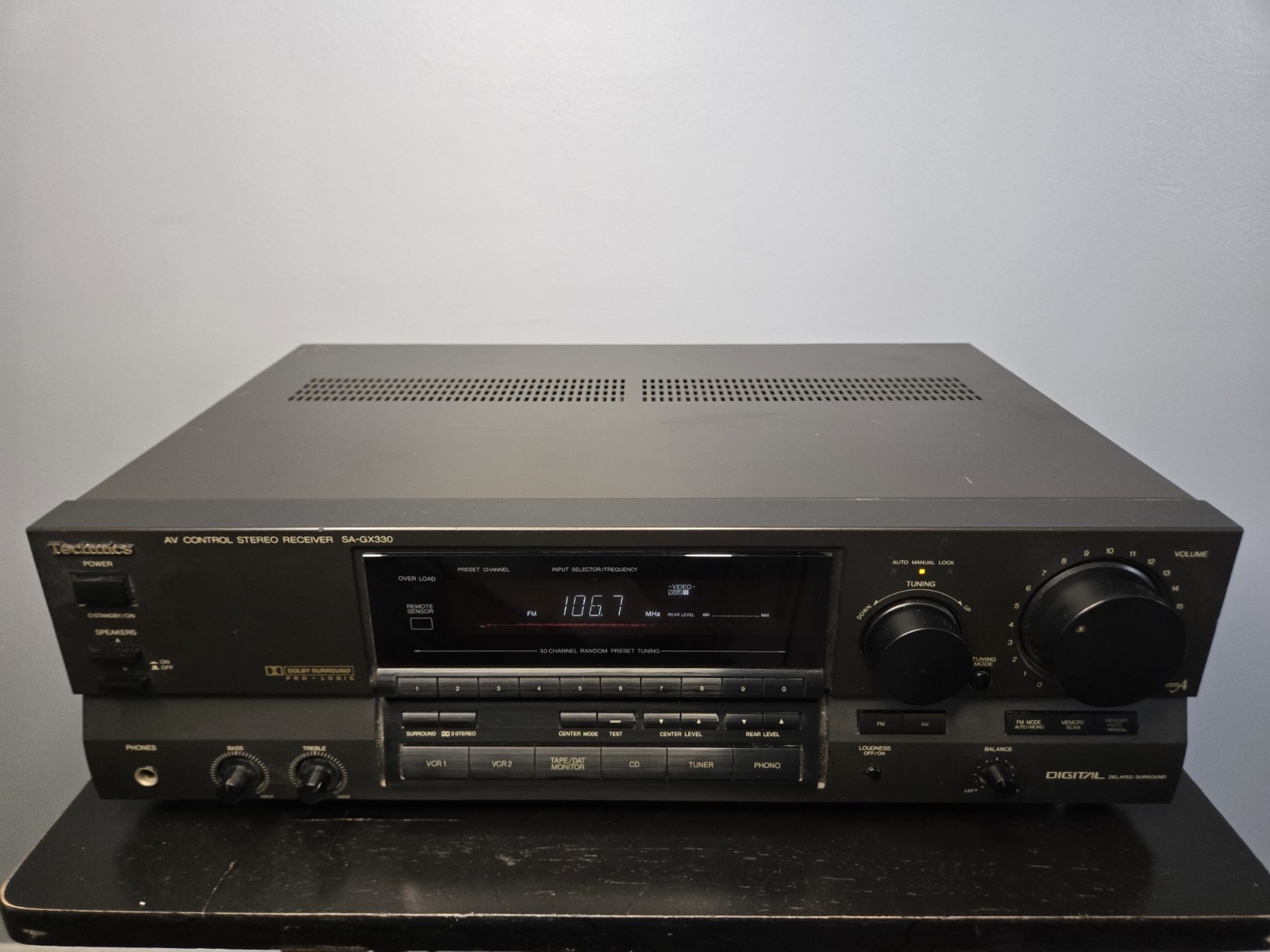 Technics SA-GX330 AV Control Stereo/VCR/CD/PHONO Receiver. READ