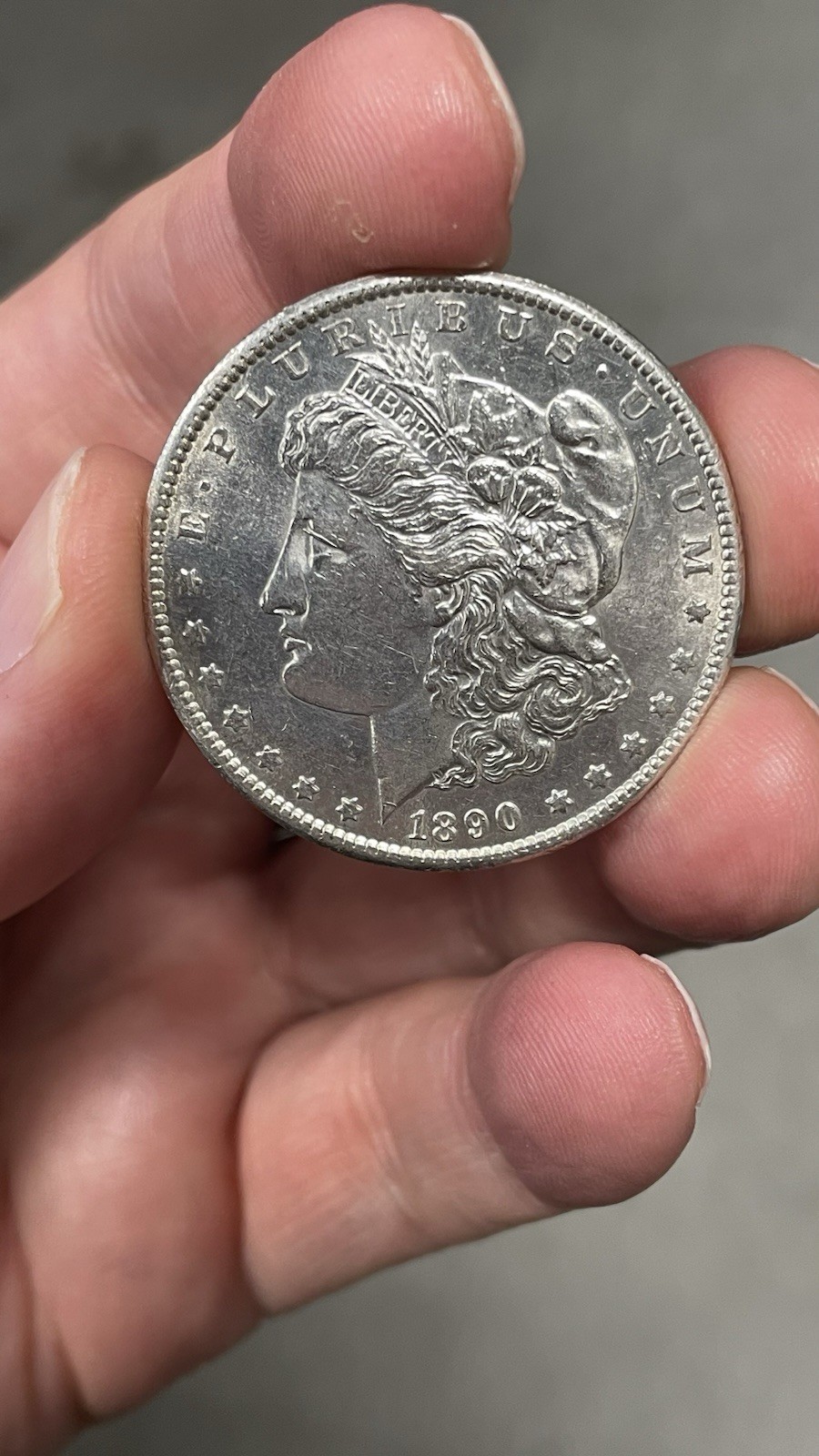 1890-S Morgan Dollar $1 BU -90% Silver