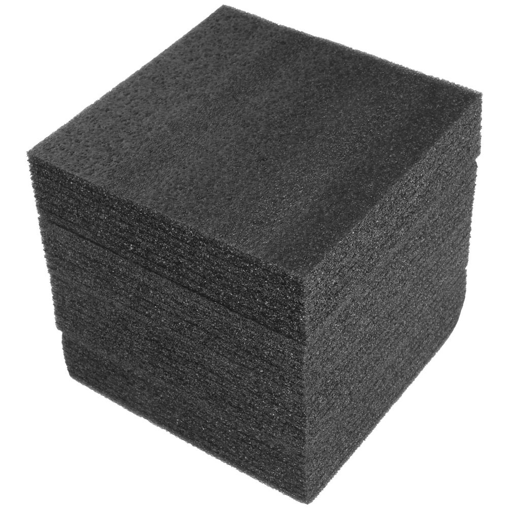 4 Pcs Black EPE Foam Boards Expanding Foam Packaging Inserts for Delivery