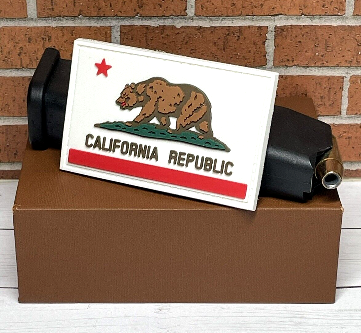 Tactical PVC Gun Patch - Fallout Patch - Hook Loop California Republic Patch