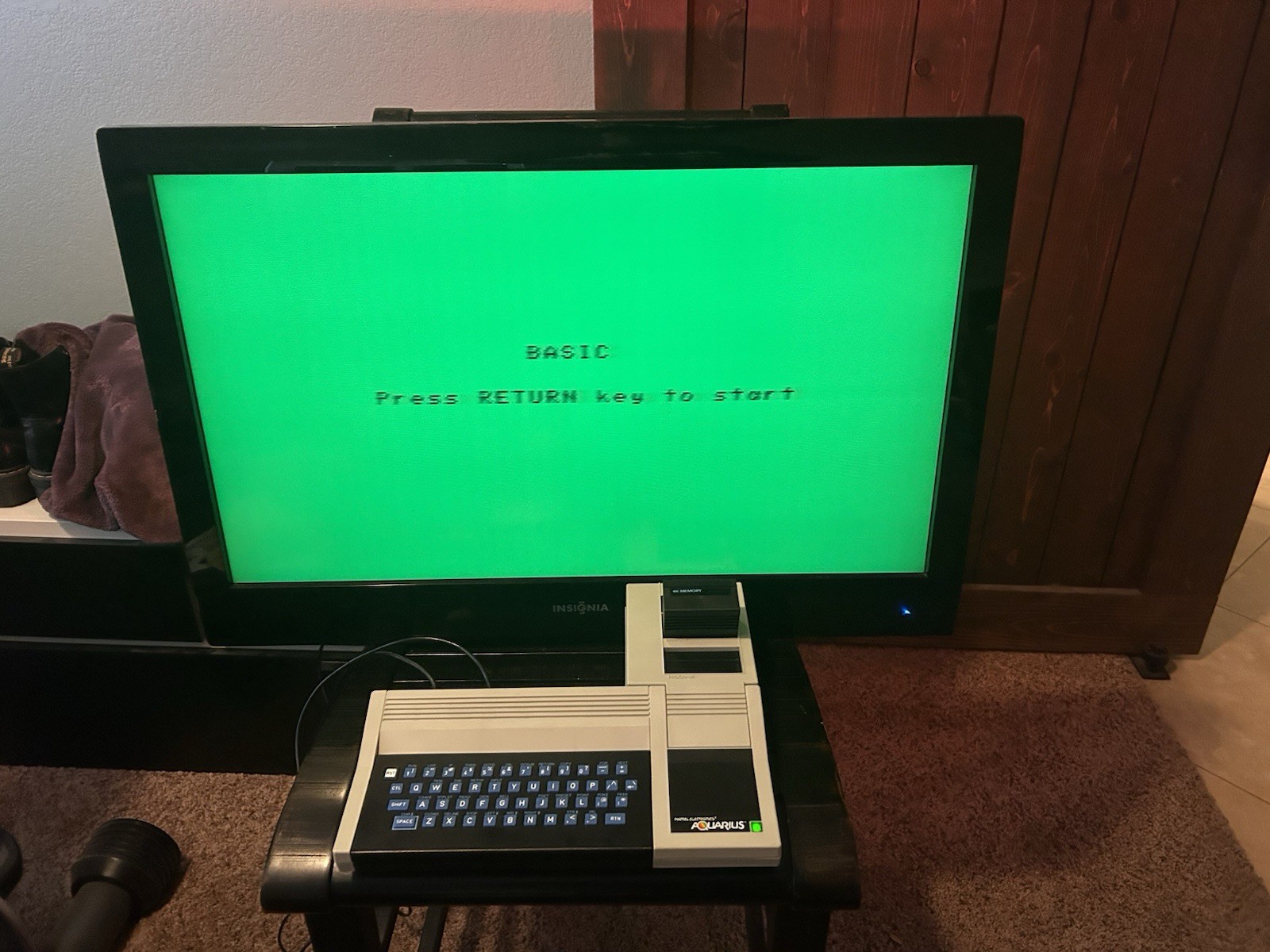 Mattel Aquarius Computer Game System, Mini Expander, 4K Memory, 1 Game & Adapter