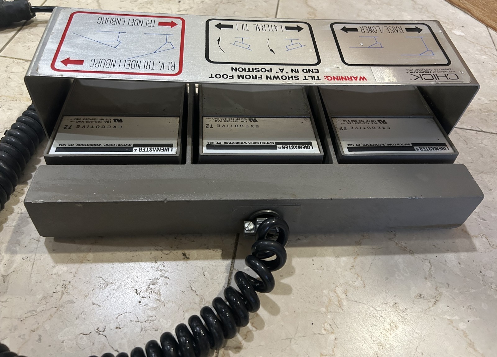 Surgical table Chick Foot switch