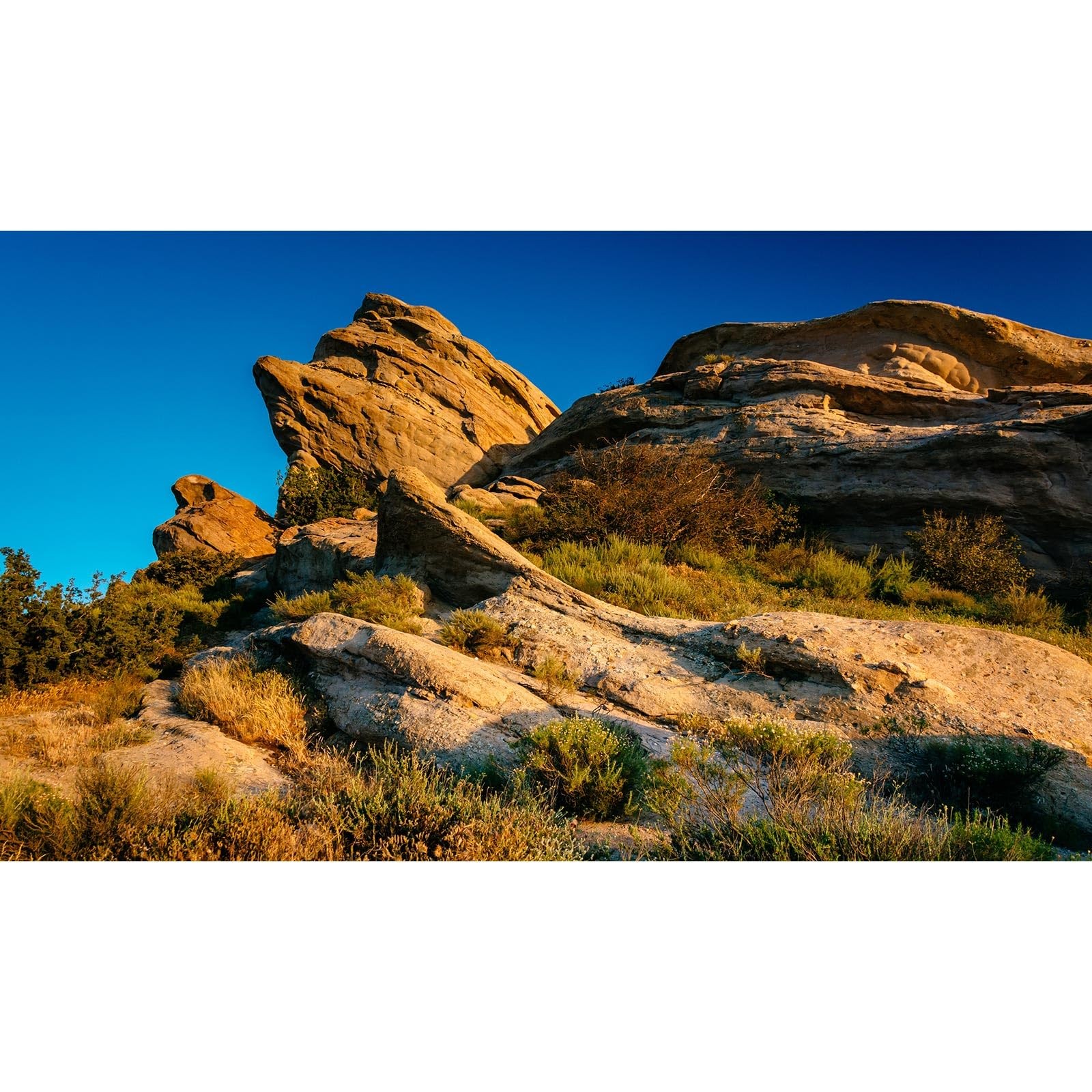 Reptile Tank Background: Desert Sunset on Rocks - 48x18" Enclosure Decor