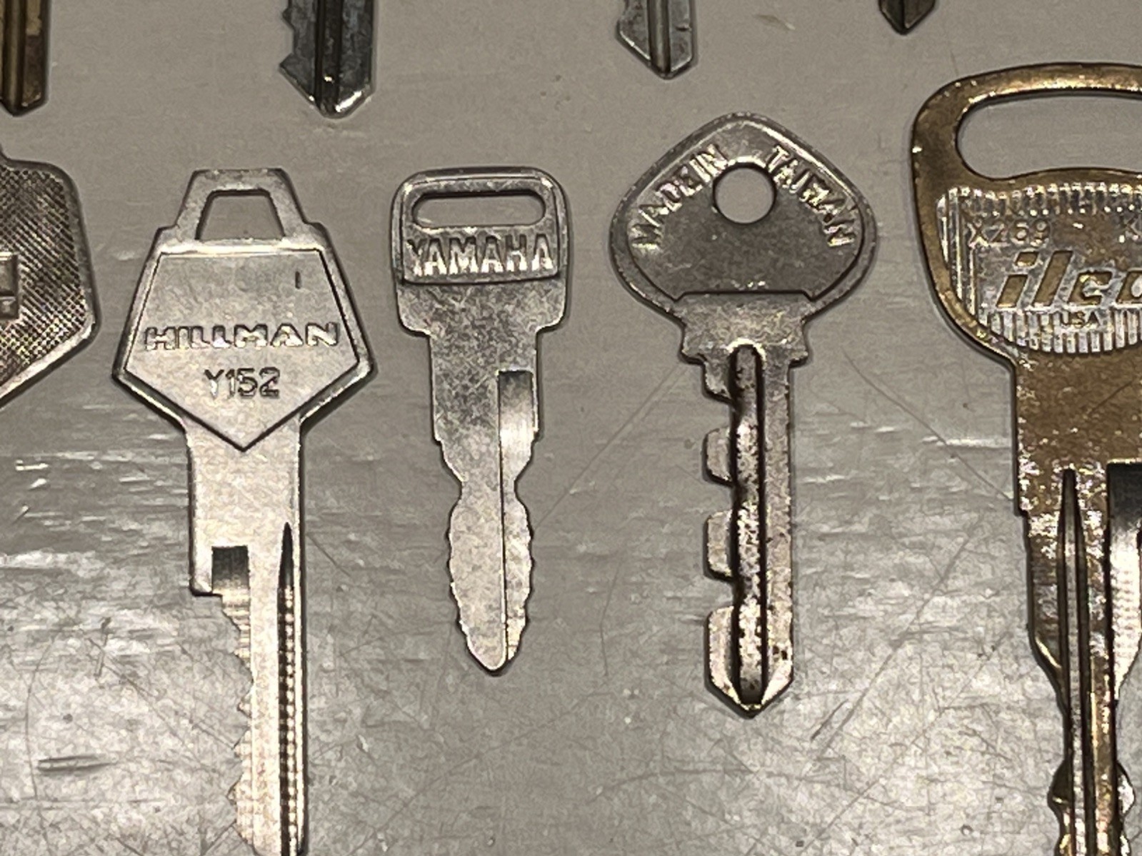 20 Key Collection Metal All marked & different YAMAHA, WRIGHT, HUDSON & More