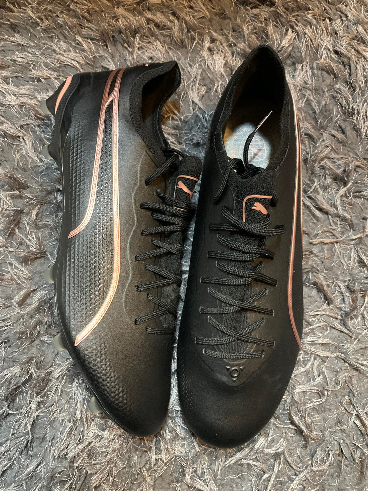 Puma Mens 7 KING ULTIMATE FG/AG Soccer Cleats Black/Copper Rose 107563-07 NEW