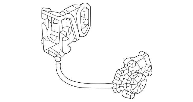 Genuine GM Front Passenger Side Door Latch 13542863