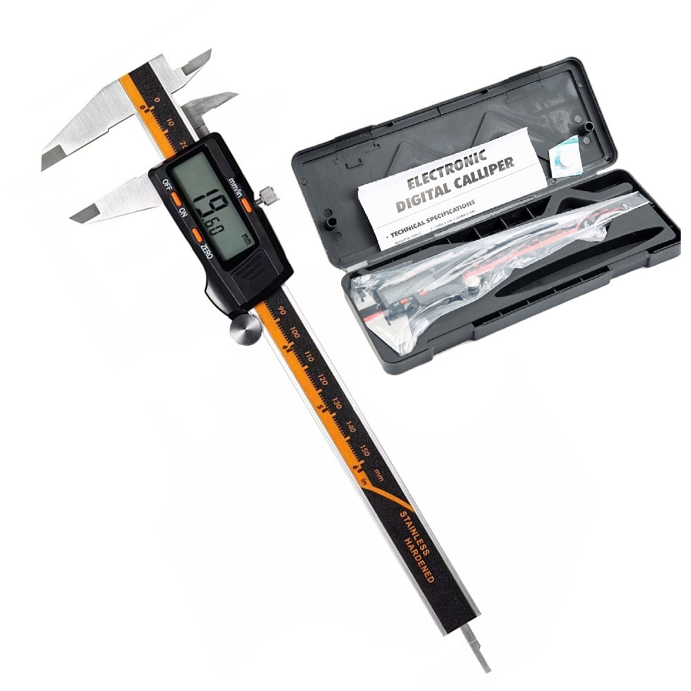 High Precision Stainless Steel Digital Caliper | 150mm+Large LCD Screen