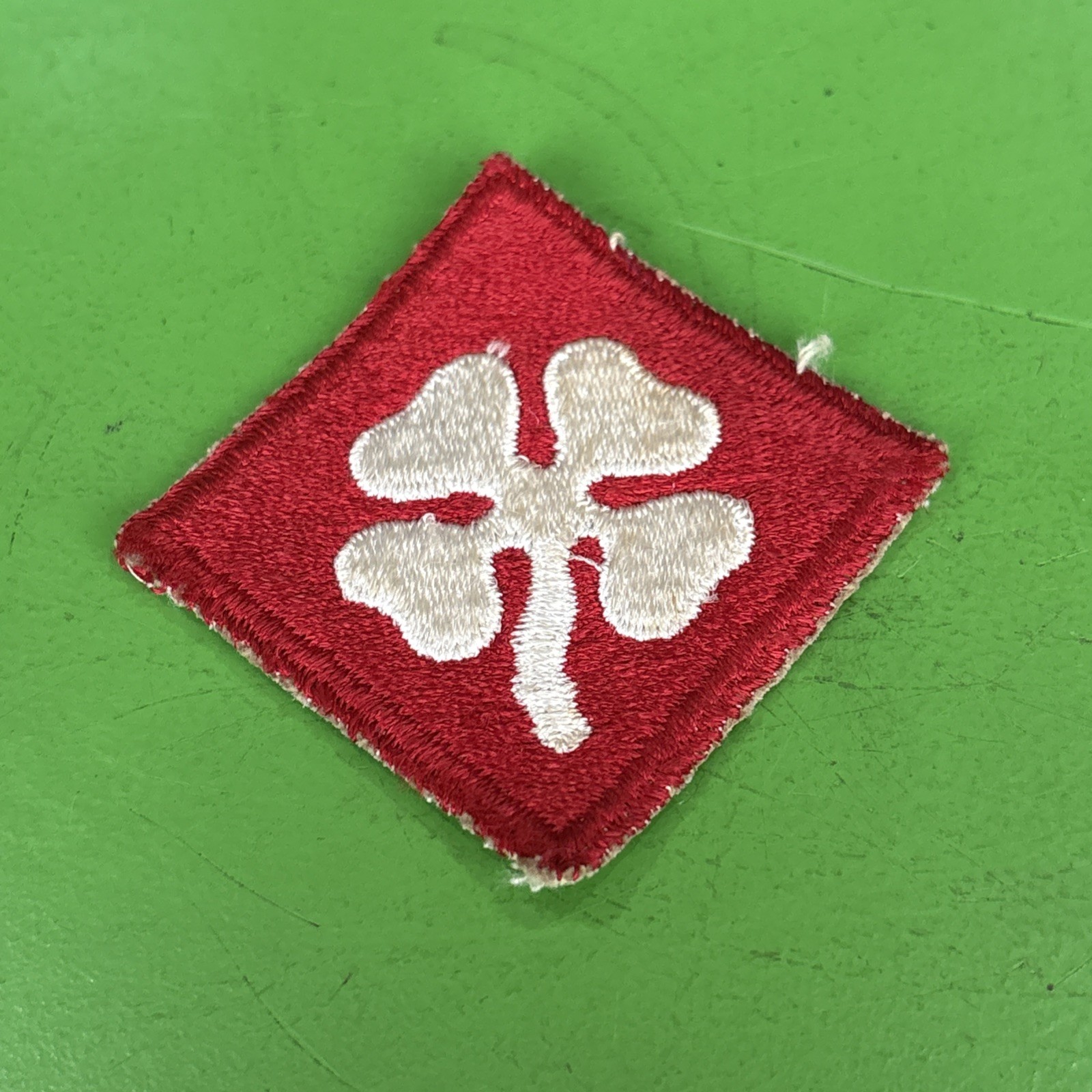 US Army 4th Army Patch Four Leaf Clover
