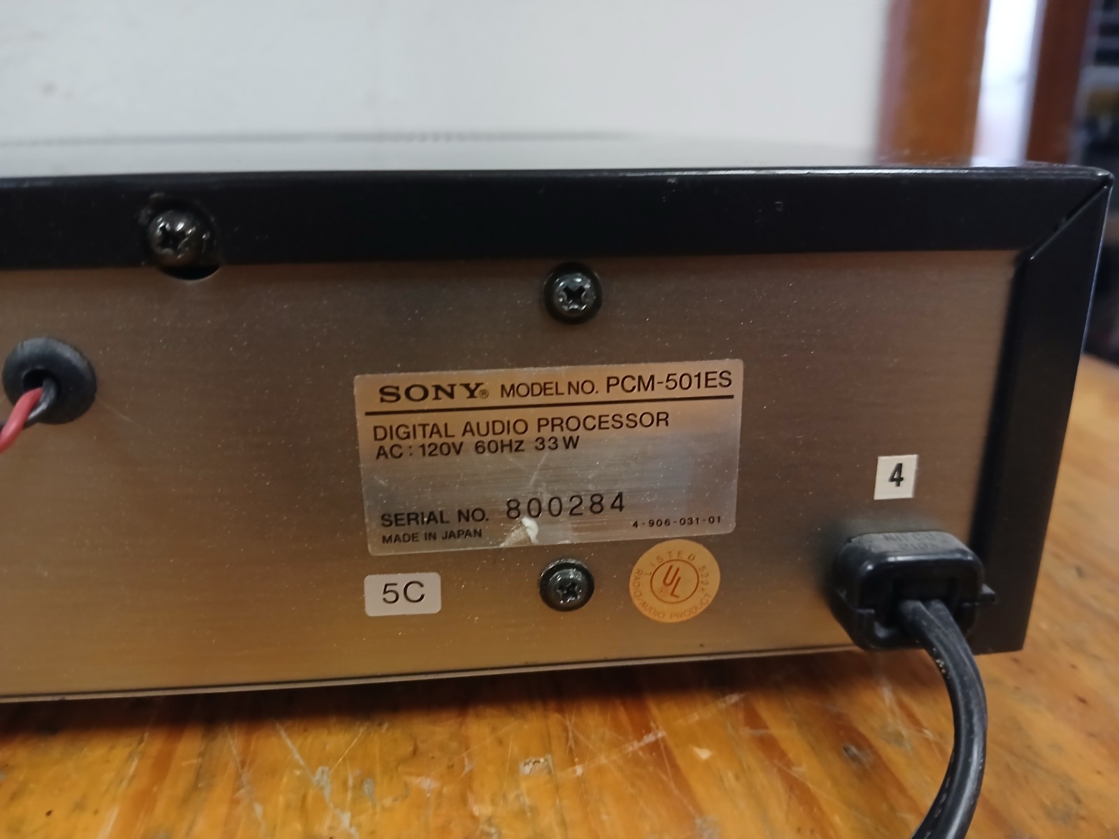 Sony PCM 501 ES Digital Audio Processor A to D