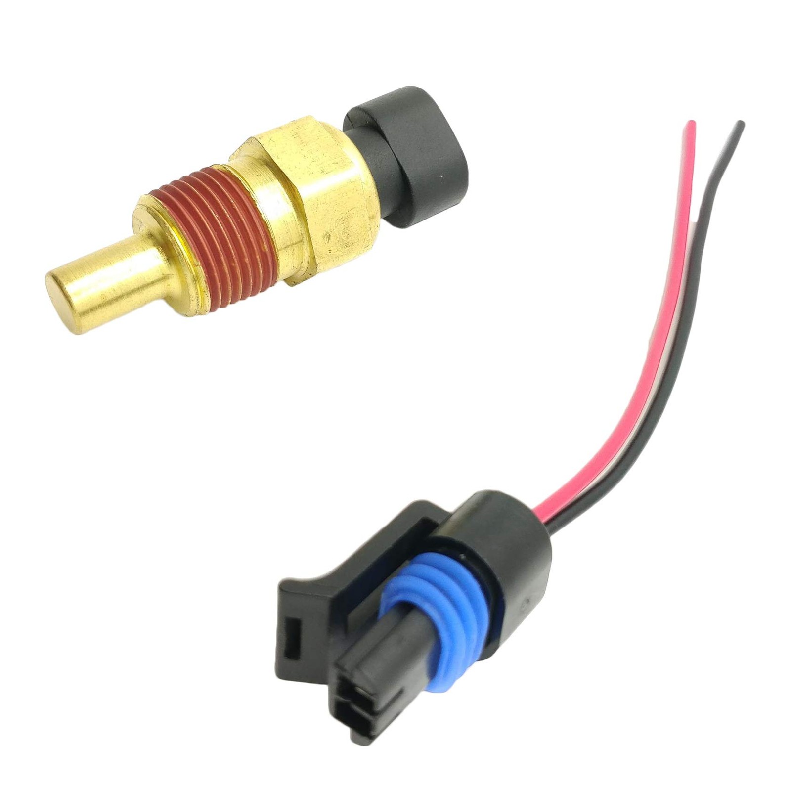 OKAY MOTOR Engine Coolant Temperature Sensor with OEM Standard, metallic