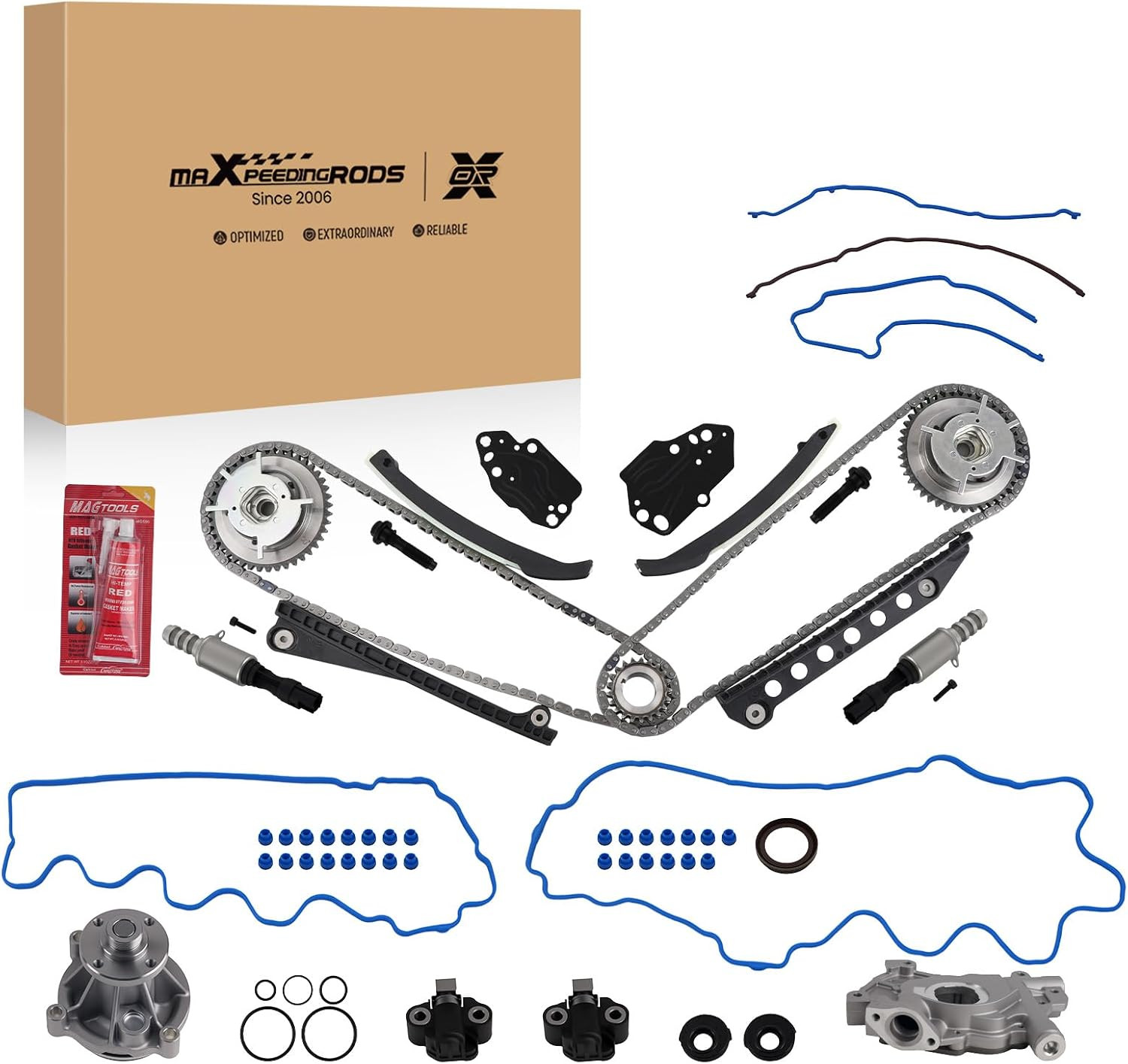 Timing Chain Kit w Water Pump for Ford F150 F250 F350 Expedition 5.4L 3V V8