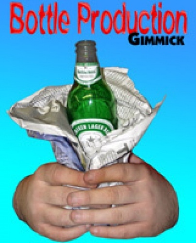 APPEARING BOTTLE PRODUCTION GIMMICK Silk Magic Trick Beer Plastic Cap Loop Soda