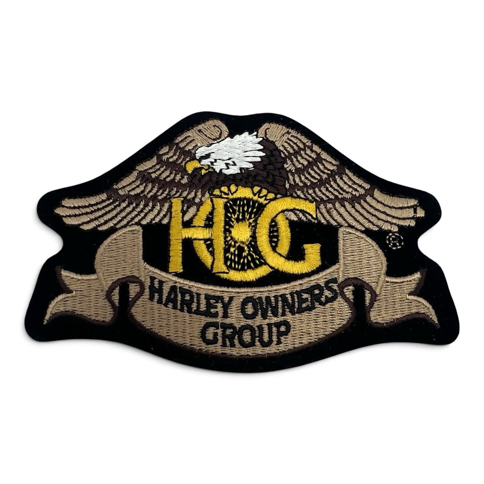 Harley Owners Group HOG Eagle Patch Small Jacket Vest Embroidered Iron On 4.75"