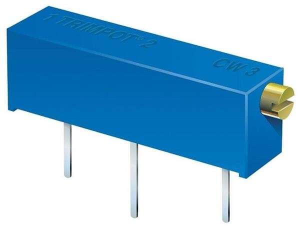 2Pcs 3006P-1-202  Trimmer Resistors - Through Hole 2K 3/4" 10% Sealed Multi Turn
