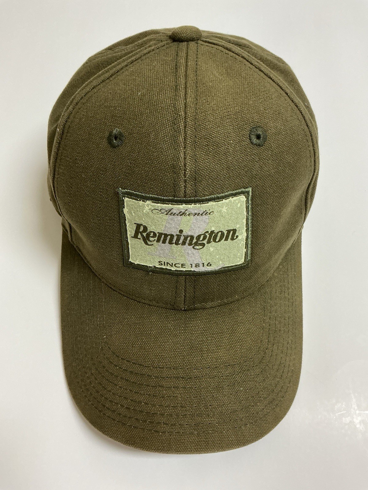 REMINGTON Baseball Cap Green Patch Adjust America's Oldest Gunmaker OSFM Vintage