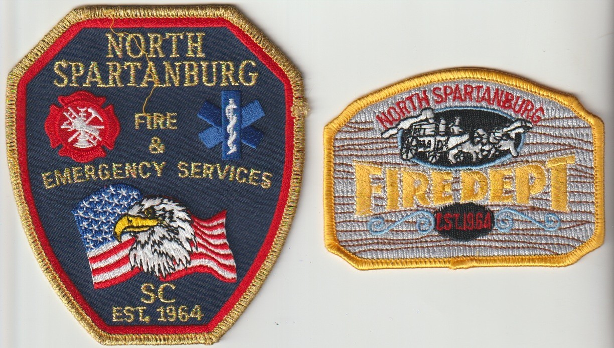 North Spartanburg SC Fire Department patches shipped from Australia