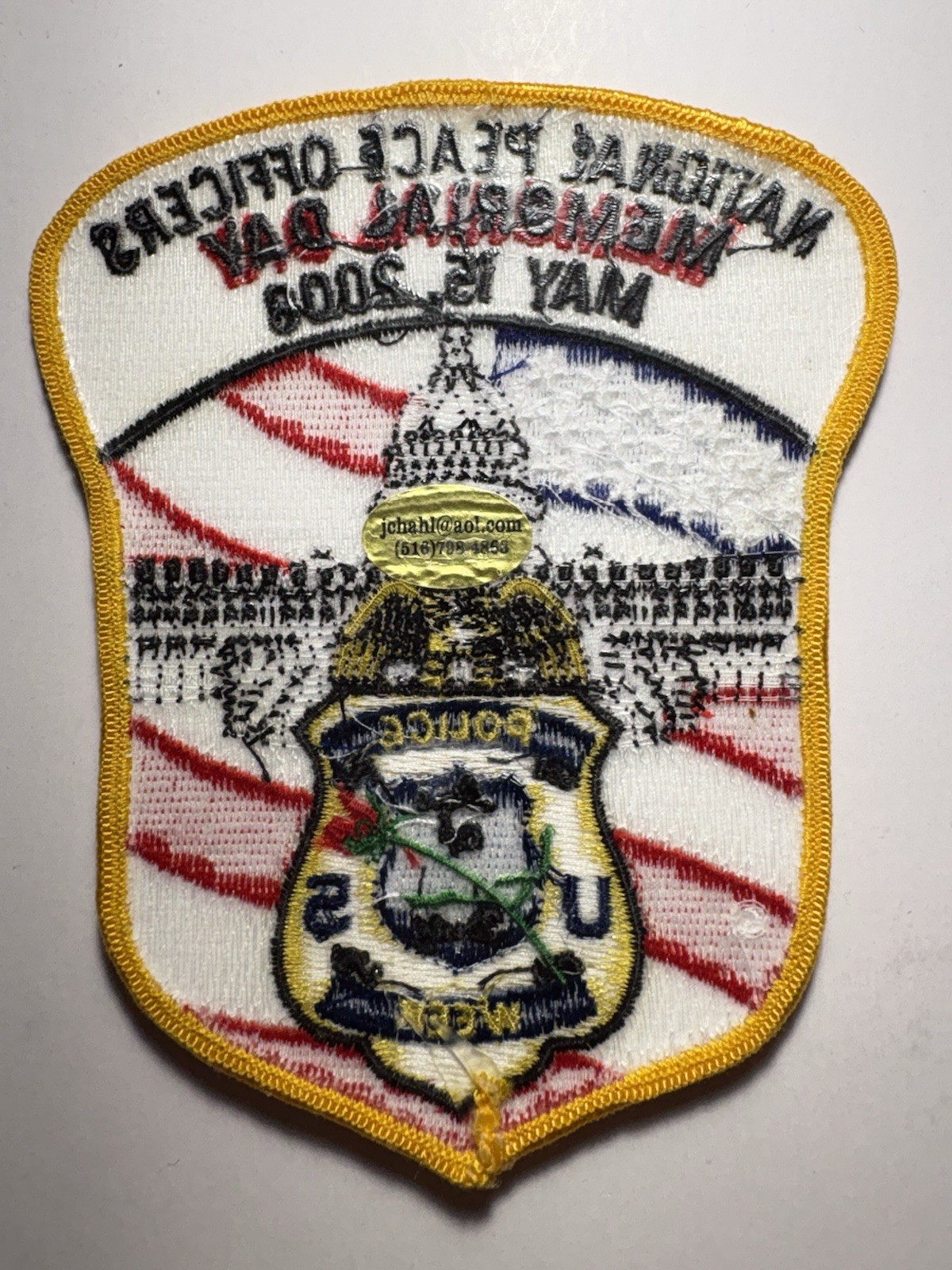 National Peace Officers Memorial Day 2008 Patch