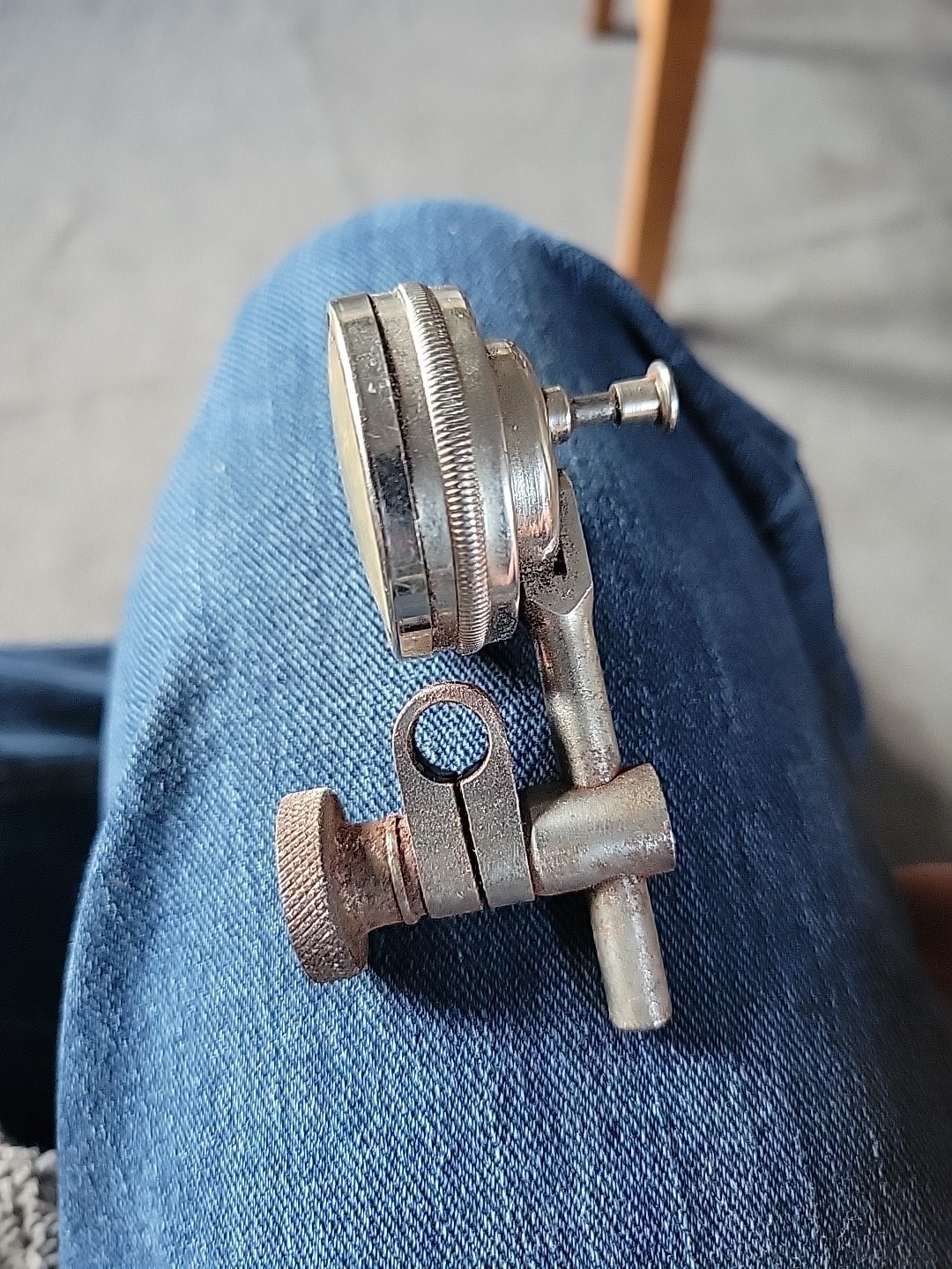 vintage Starrett No. 101 dial indicator.
